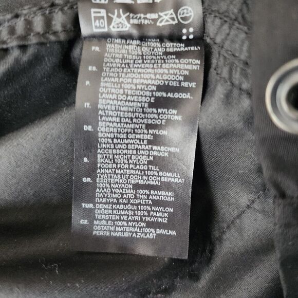 G Star Raw Jacket Mens Large Black Nylon Overshirt G-Star Recolite Tactical - Picture 8 of 13